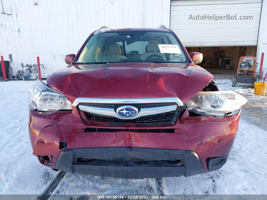 2015 Subaru Forester 2.5i Premium Red vin: JF2SJADC8FH450121