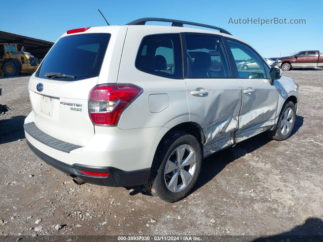 2015 Subaru Forester 2.5i Premium White vin: JF2SJADC8FH510334