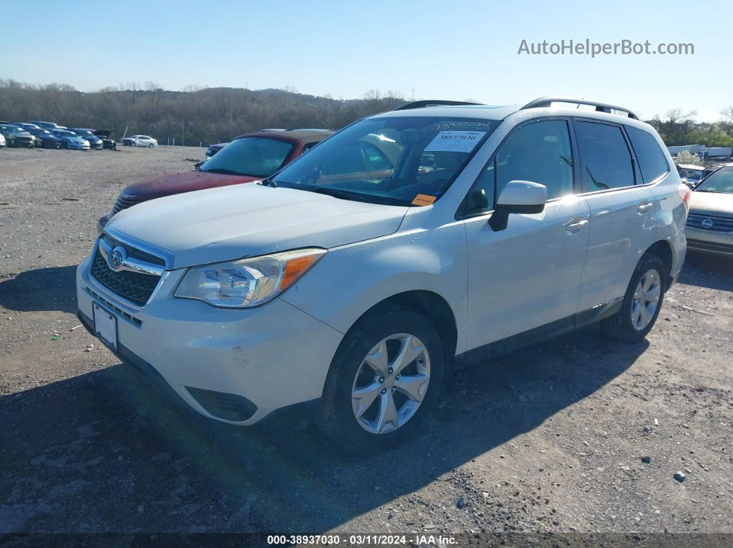 2015 Subaru Forester 2.5i Premium White vin: JF2SJADC8FH510334