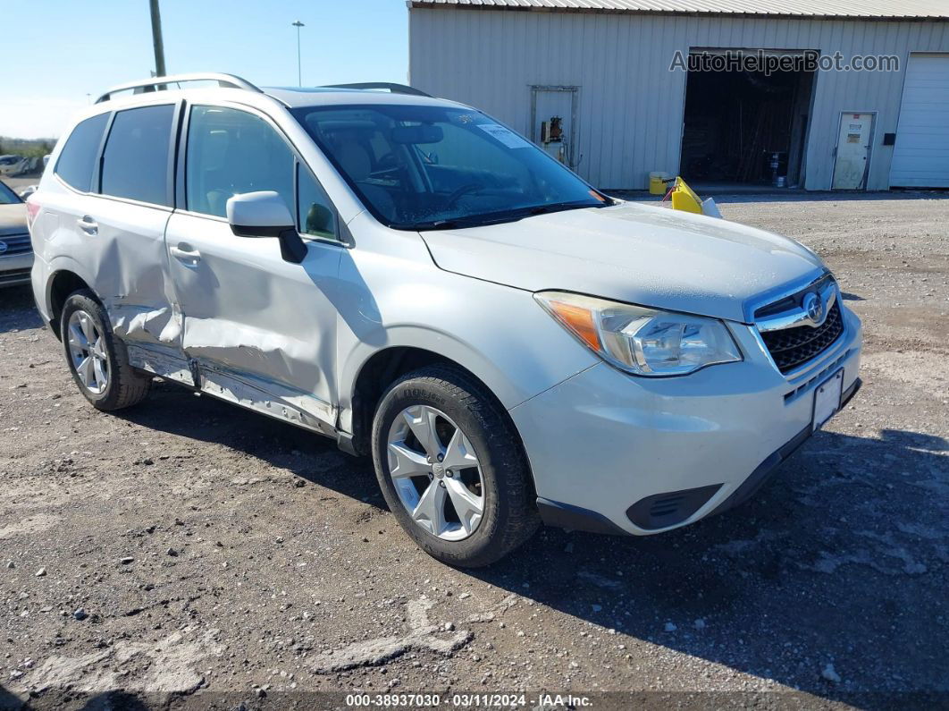 2015 Subaru Forester 2.5i Premium White vin: JF2SJADC8FH510334