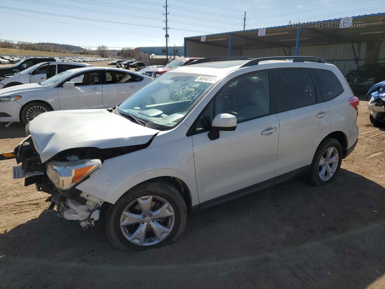 2016 Subaru Forester 2.5i Premium Белый vin: JF2SJADC8GH478101