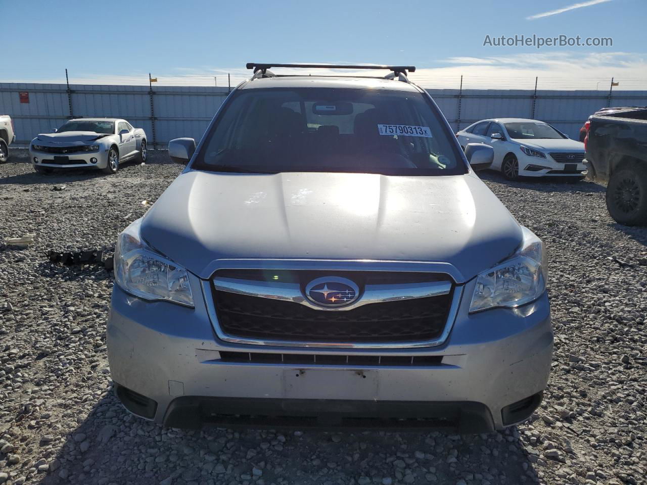 2016 Subaru Forester 2.5i Premium Silver vin: JF2SJADC8GH531136