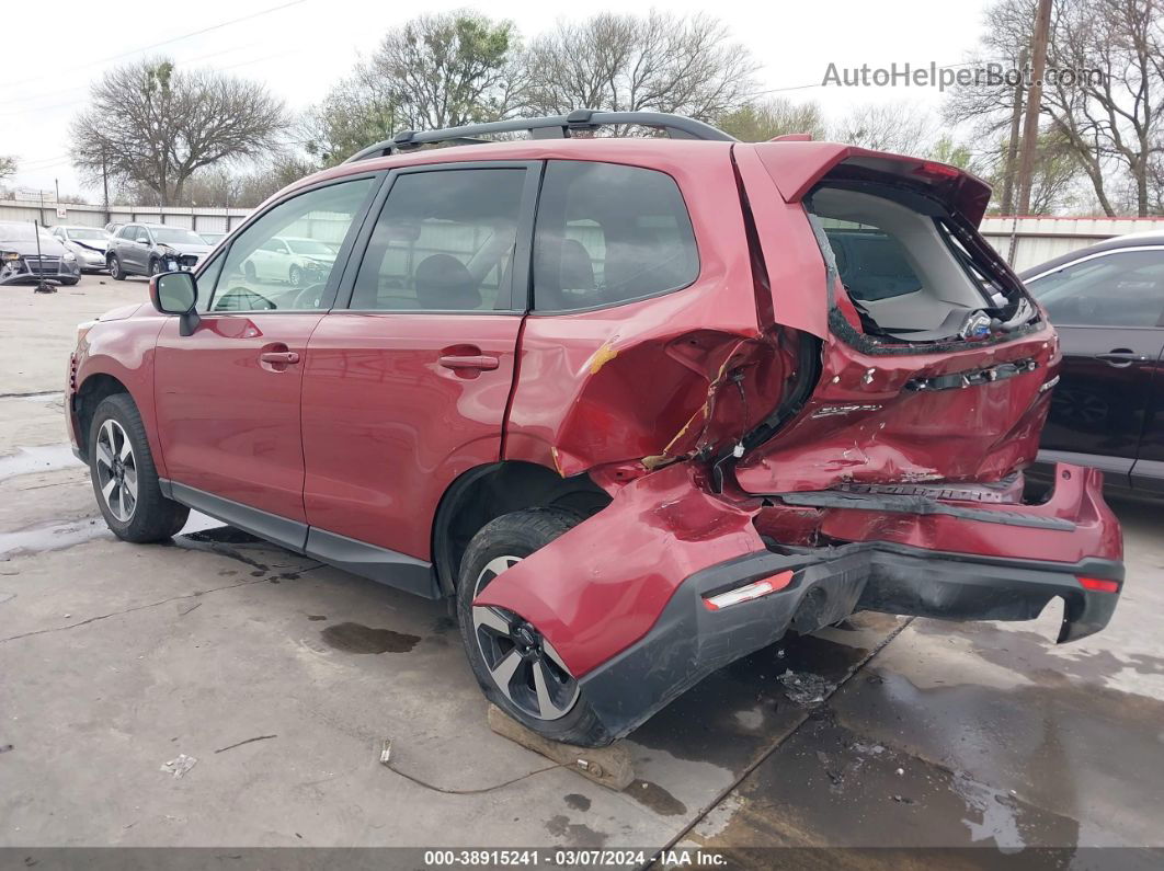 2018 Subaru Forester 2.5i Premium Red vin: JF2SJADC8JH573216