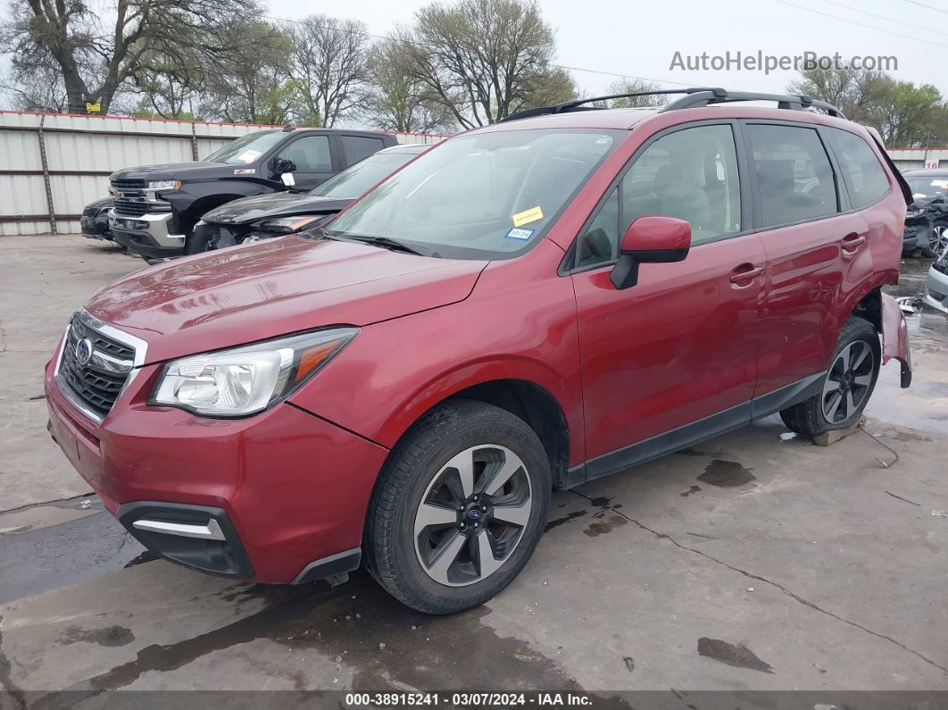 2018 Subaru Forester 2.5i Premium Red vin: JF2SJADC8JH573216