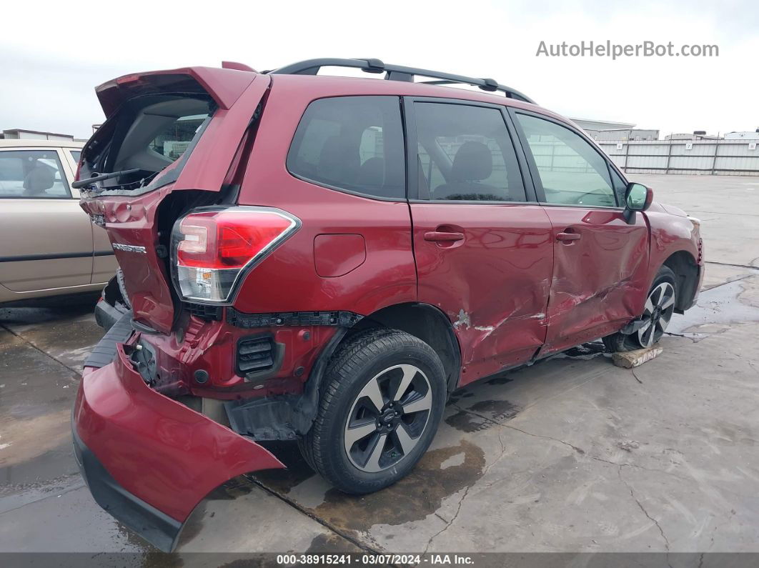 2018 Subaru Forester 2.5i Premium Red vin: JF2SJADC8JH573216