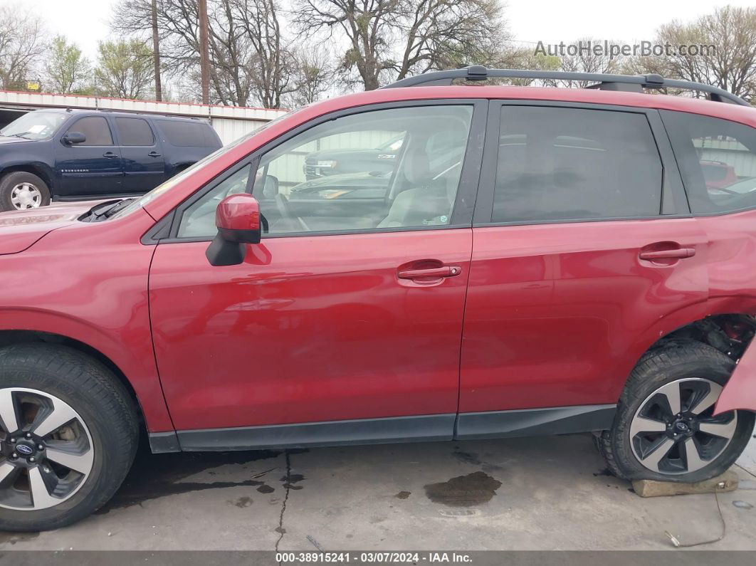 2018 Subaru Forester 2.5i Premium Red vin: JF2SJADC8JH573216