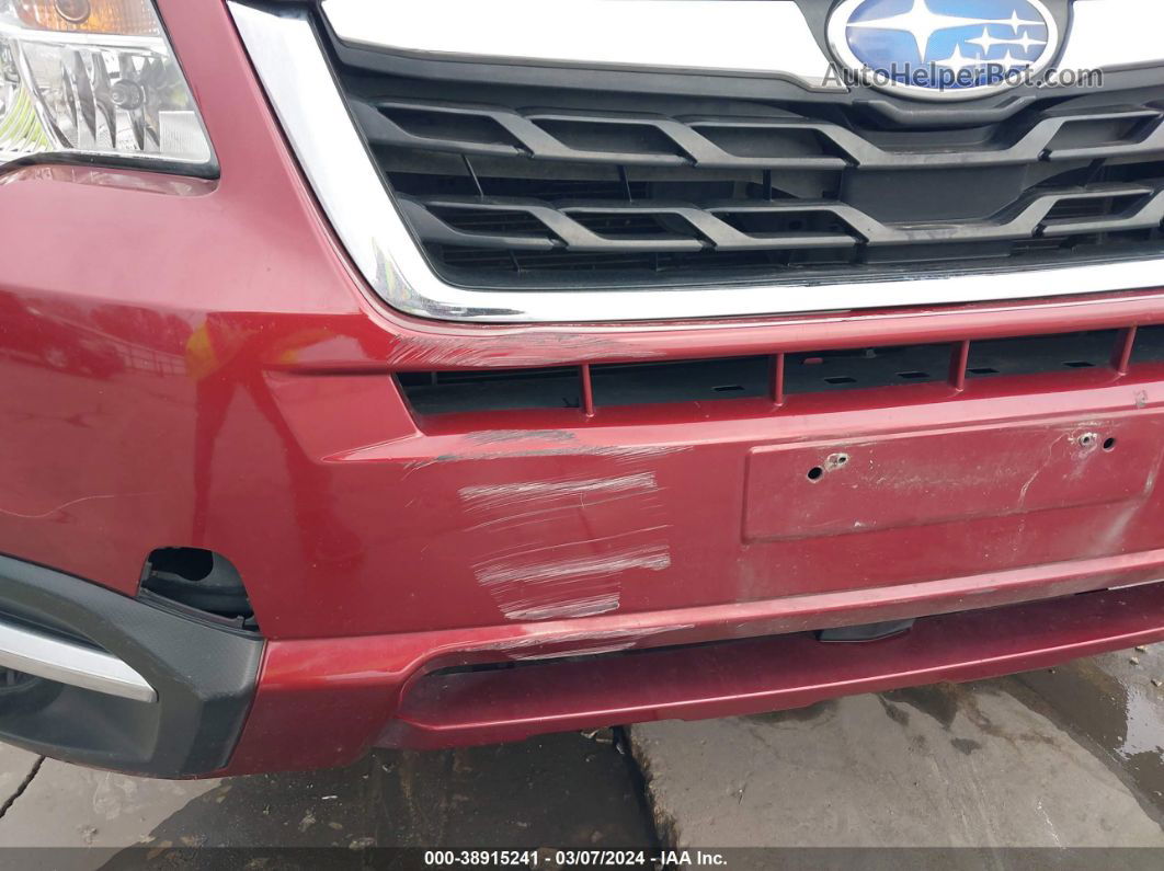 2018 Subaru Forester 2.5i Premium Red vin: JF2SJADC8JH573216