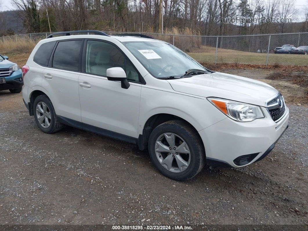 2016 Subaru Forester 2.5i Premium White vin: JF2SJADC9GH427612