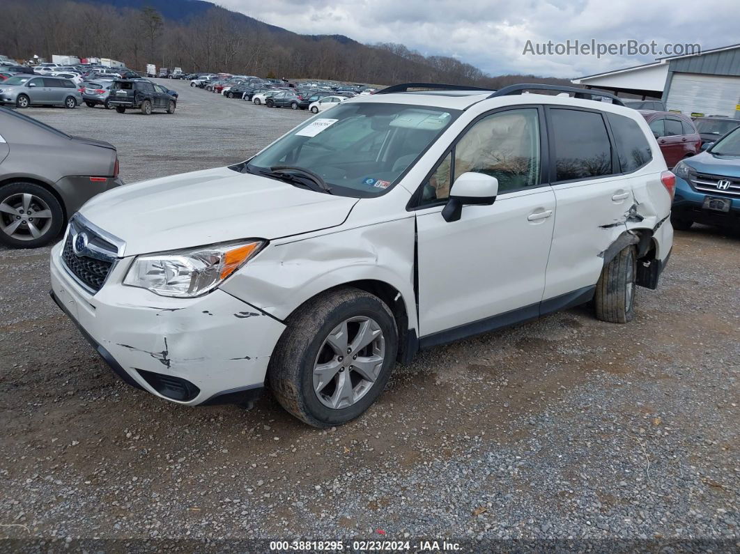 2016 Subaru Forester 2.5i Premium White vin: JF2SJADC9GH427612