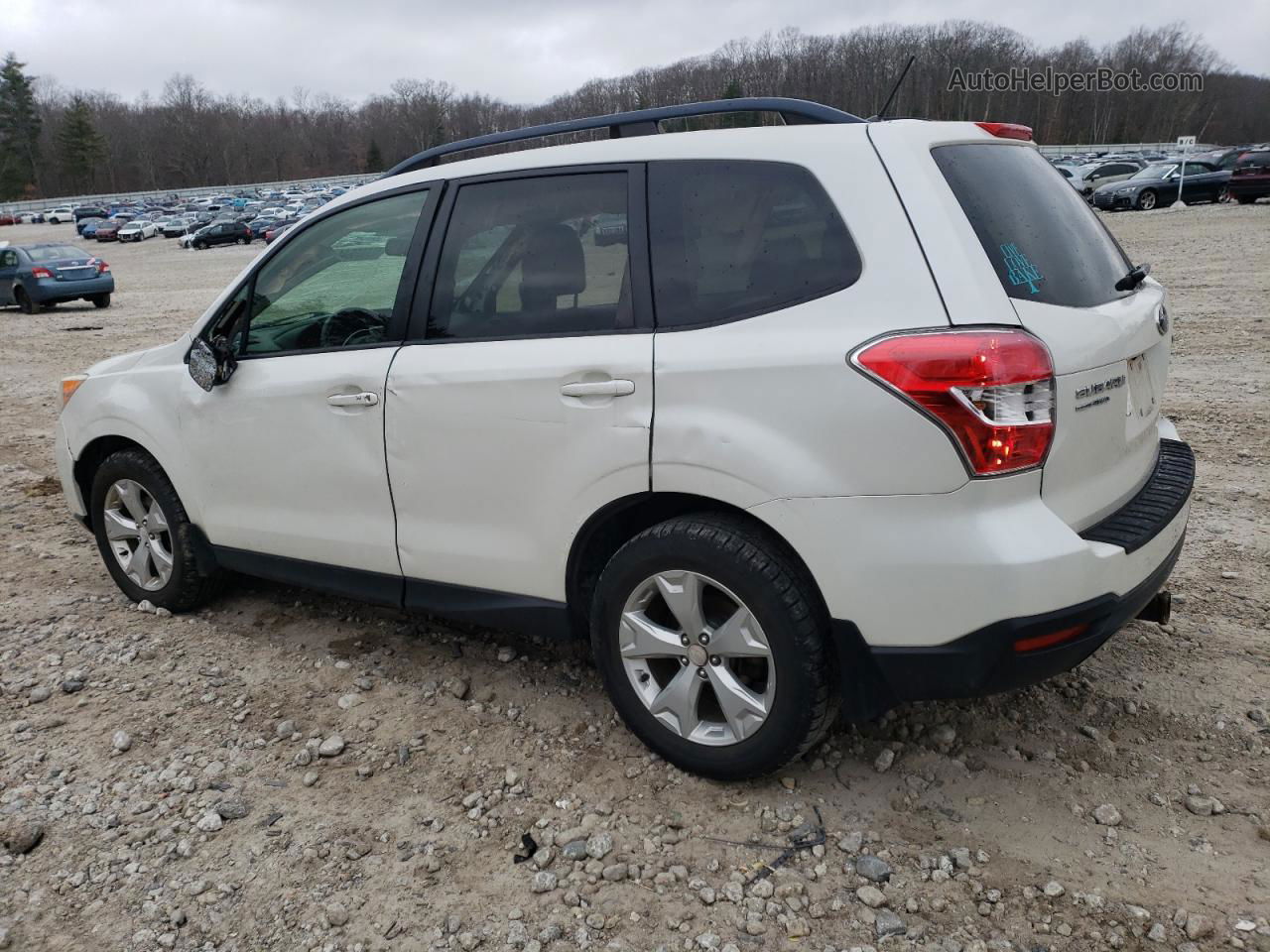 2015 Subaru Forester 2.5i Premium White vin: JF2SJADCXFH404516