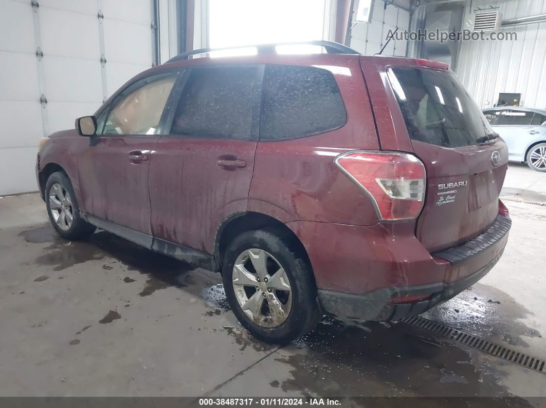 2015 Subaru Forester 2.5i Premium Maroon vin: JF2SJADCXFH523120