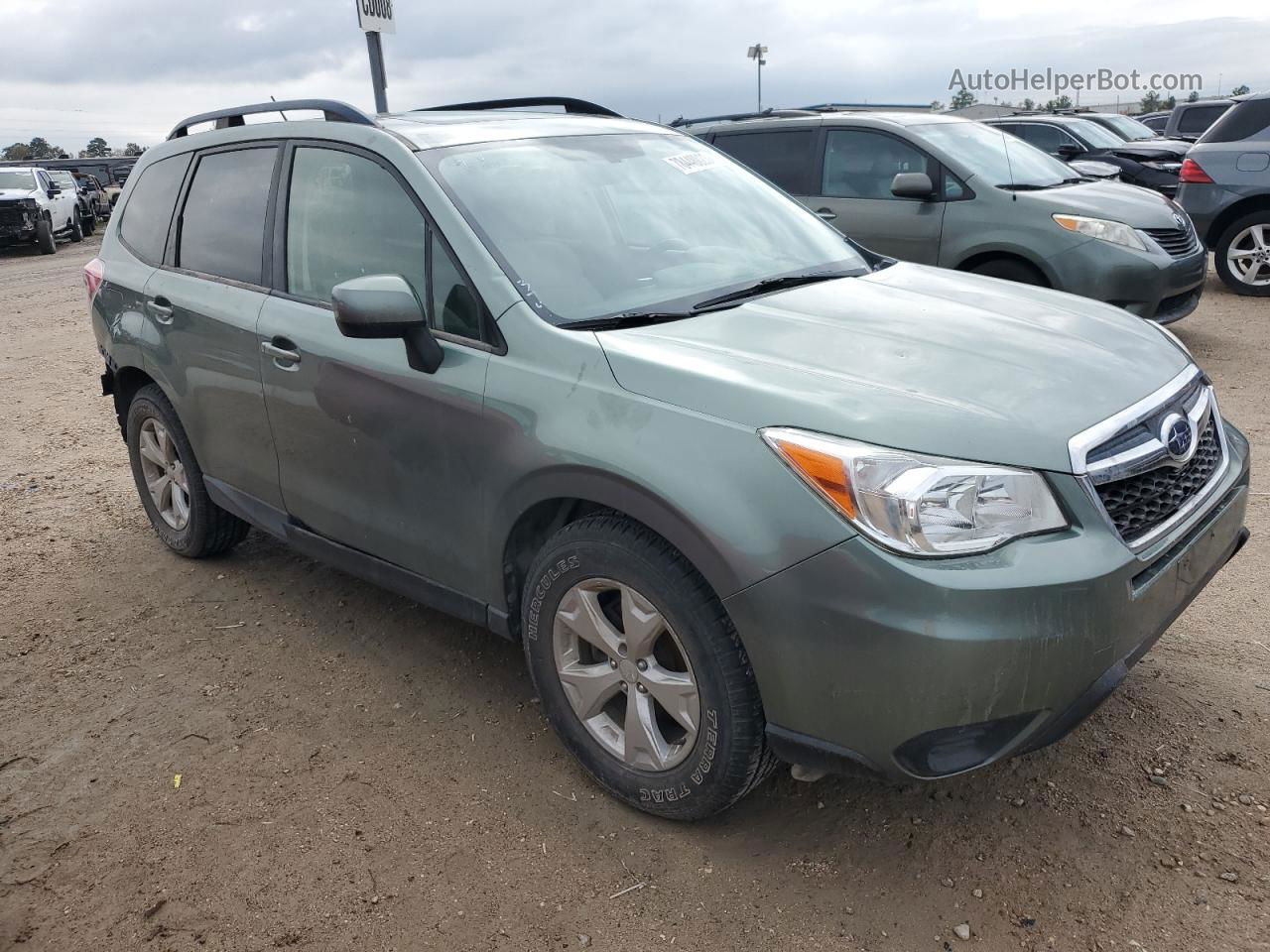 2015 Subaru Forester 2.5i Premium Green vin: JF2SJADCXFH838614