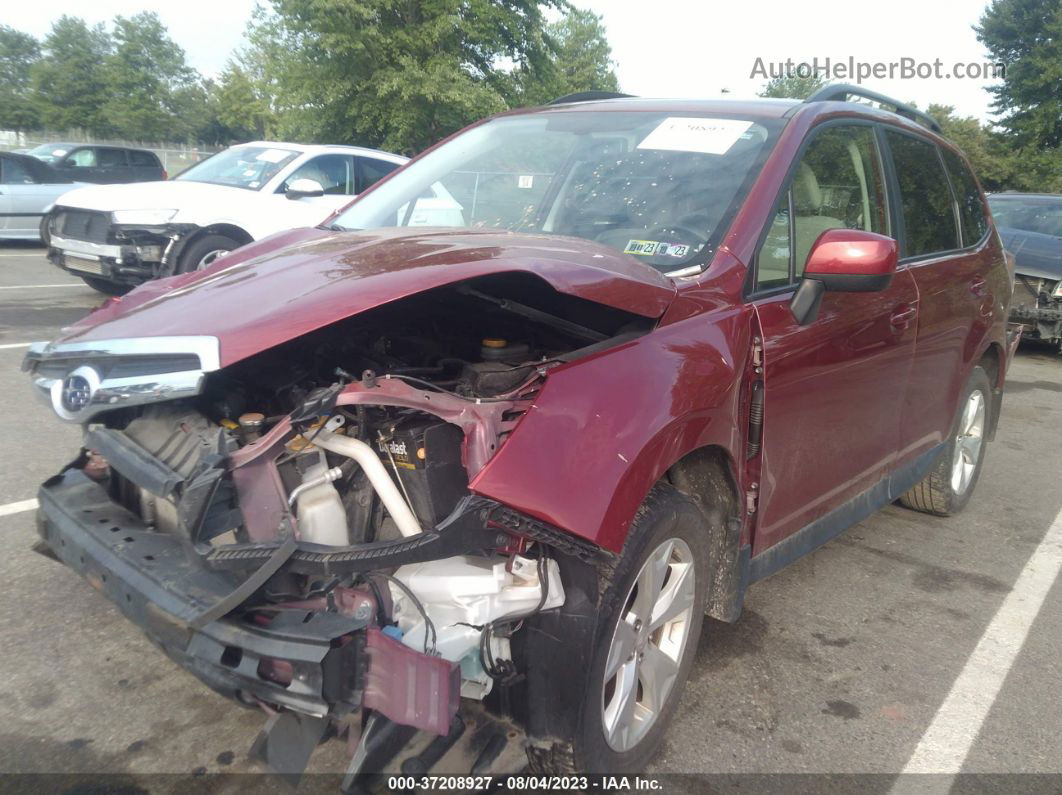 2016 Subaru Forester 2.5i Premium Maroon vin: JF2SJADCXGH503497