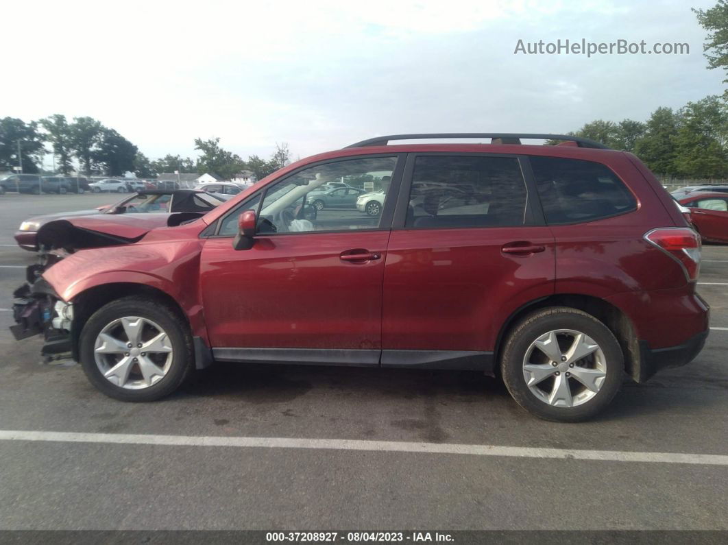 2016 Subaru Forester 2.5i Premium Maroon vin: JF2SJADCXGH503497