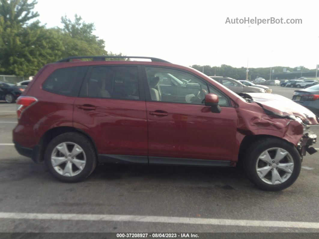 2016 Subaru Forester 2.5i Premium Maroon vin: JF2SJADCXGH503497