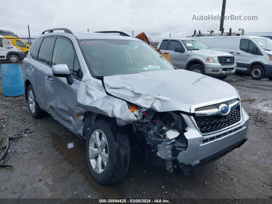 2016 Subaru Forester 2.5i Premium Silver vin: JF2SJADCXGH551503