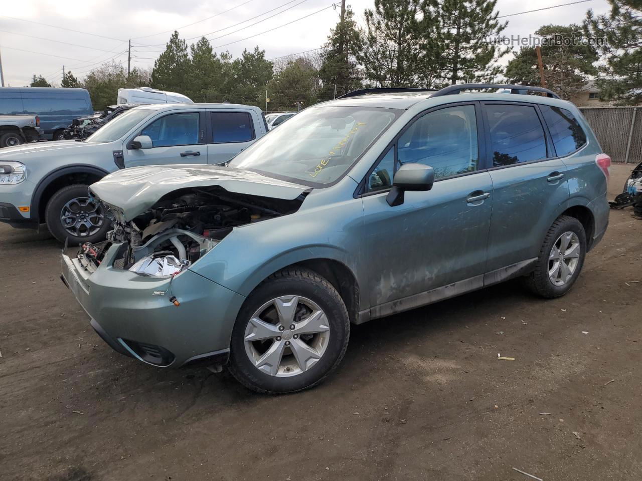 2016 Subaru Forester 2.5i Premium Зеленый vin: JF2SJADCXGH567507