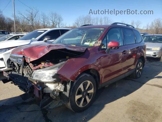 2017 Subaru Forester 2.5i Premium Red vin: JF2SJAEC0HG589618