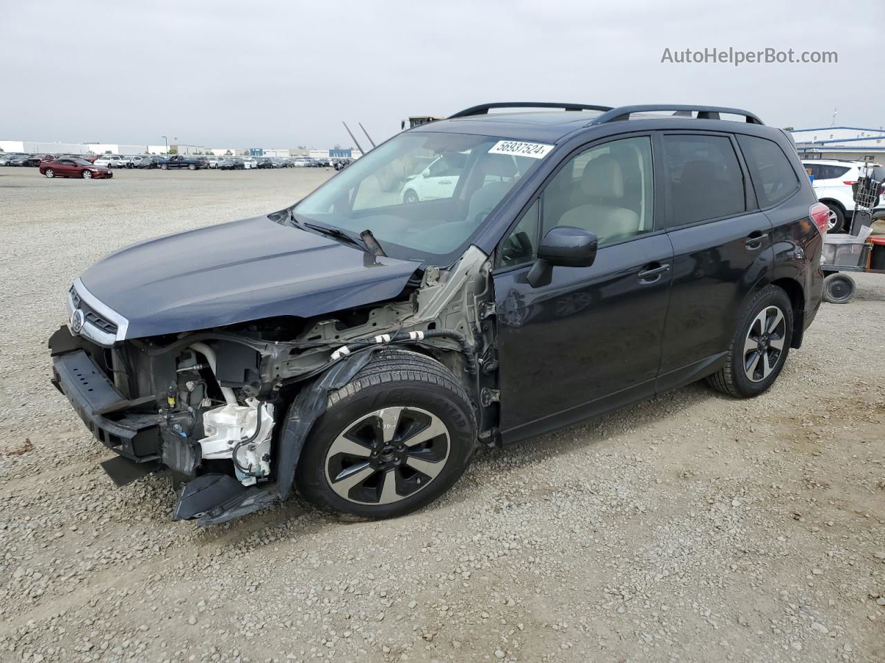 2017 Subaru Forester 2.5i Premium Blue vin: JF2SJAEC0HH594831