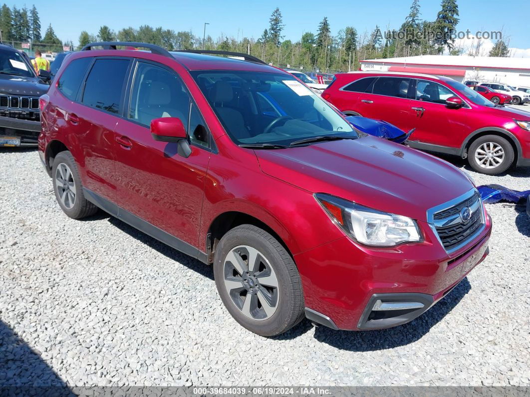 2017 Subaru Forester 2.5i Premium Red vin: JF2SJAEC1HH488422