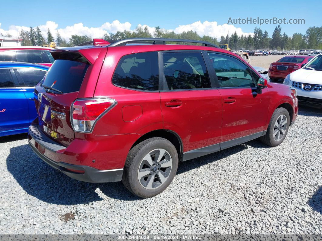 2017 Subaru Forester 2.5i Premium Red vin: JF2SJAEC1HH488422