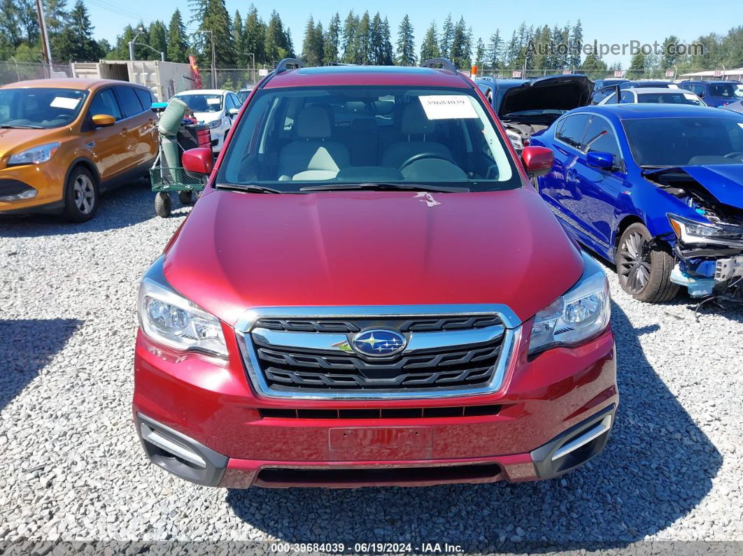 2017 Subaru Forester 2.5i Premium Red vin: JF2SJAEC1HH488422