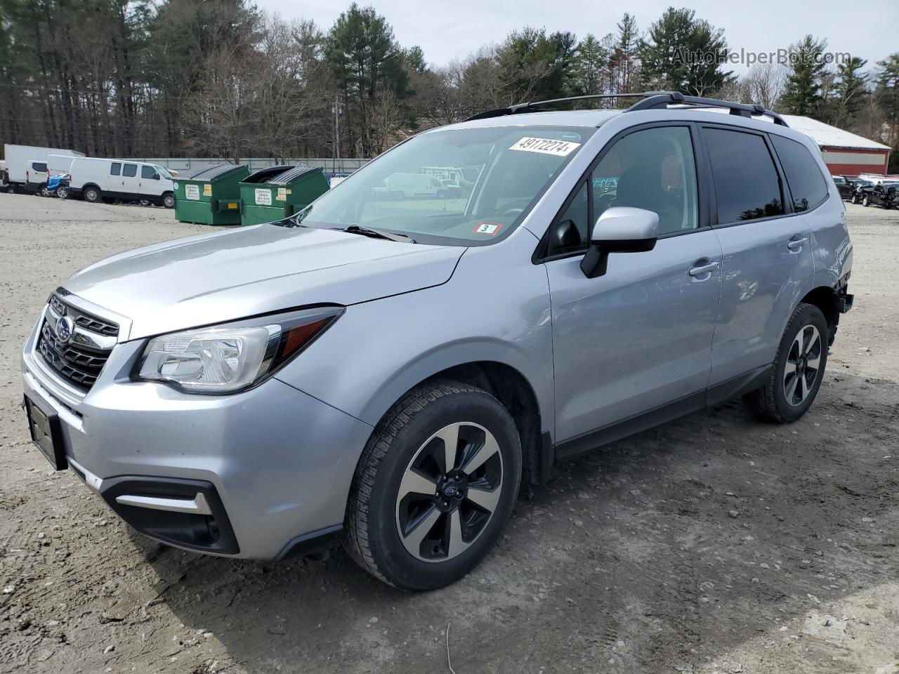 2018 Subaru Forester 2.5i Premium Gray vin: JF2SJAEC1JH604935