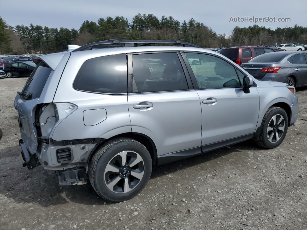 2018 Subaru Forester 2.5i Premium Gray vin: JF2SJAEC1JH604935