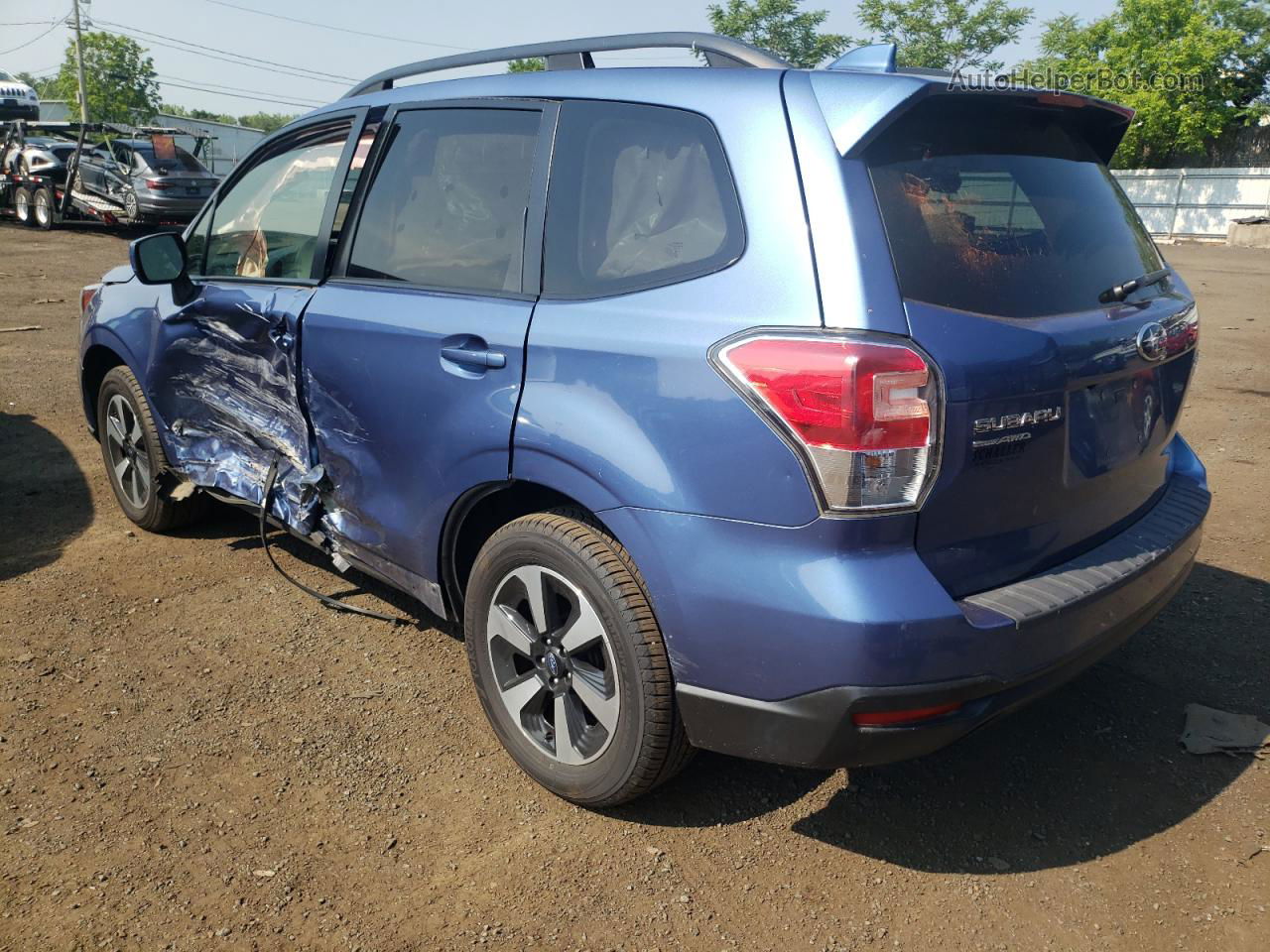 2017 Subaru Forester 2.5i Premium Blue vin: JF2SJAEC2HH495315