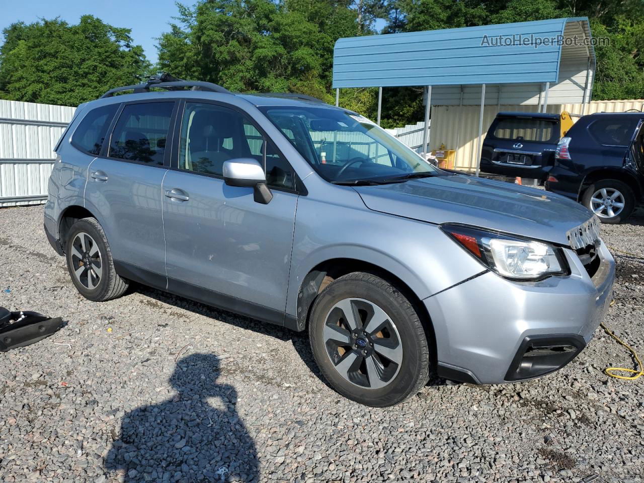 2018 Subaru Forester 2.5i Premium Silver vin: JF2SJAEC2JH479900