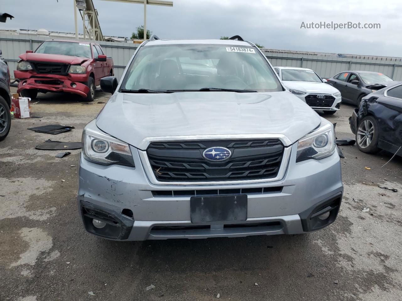 2018 Subaru Forester 2.5i Premium Silver vin: JF2SJAEC2JH494137