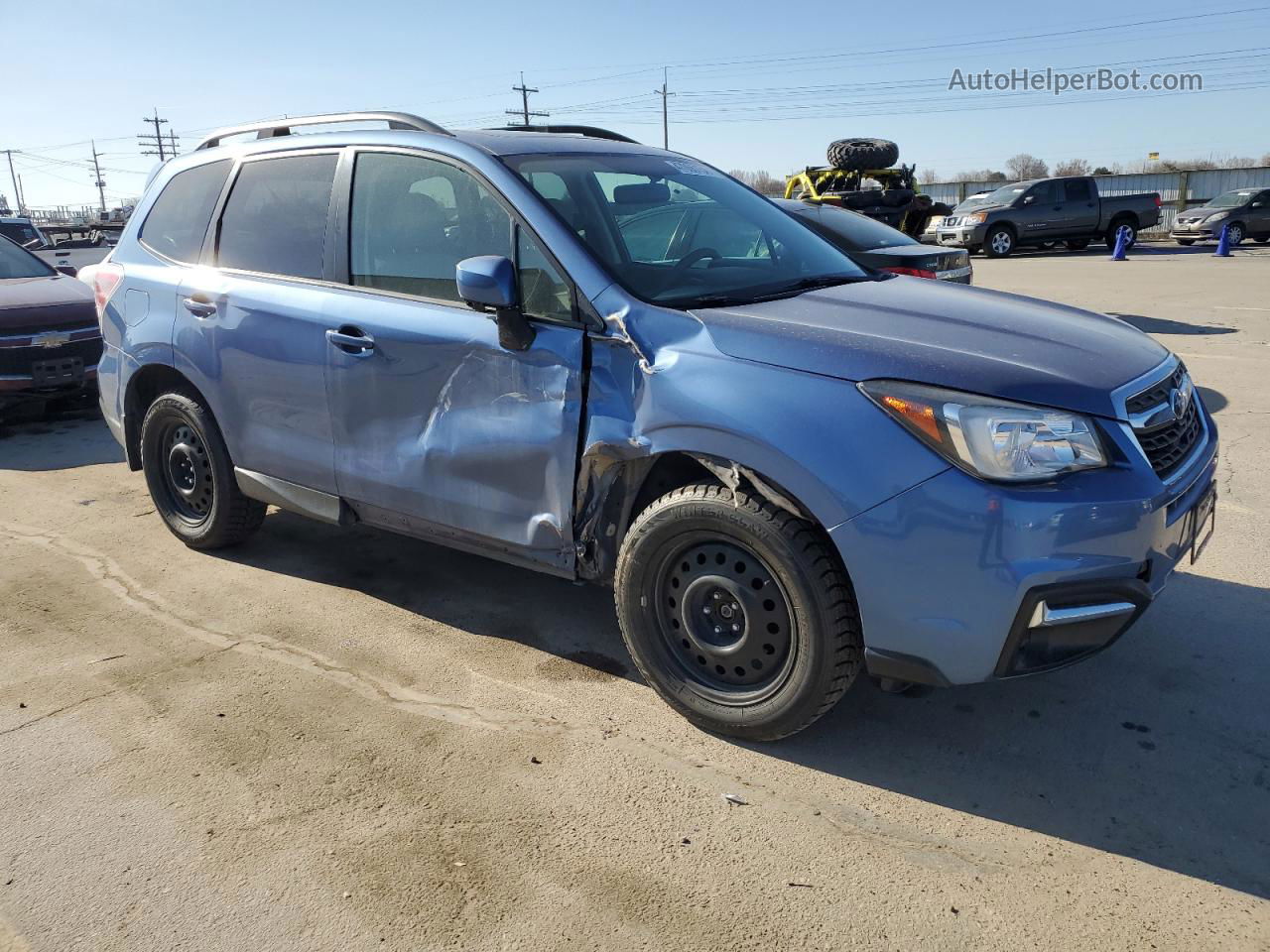 2018 Subaru Forester 2.5i Premium Blue vin: JF2SJAEC2JH505685