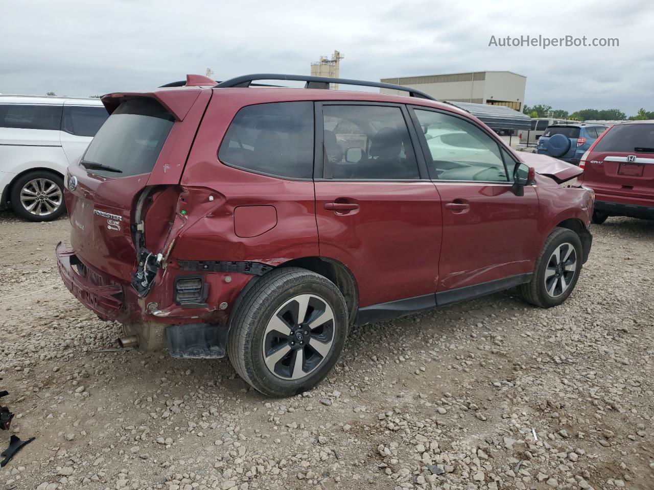 2018 Subaru Forester 2.5i Premium Red vin: JF2SJAEC3JH573767