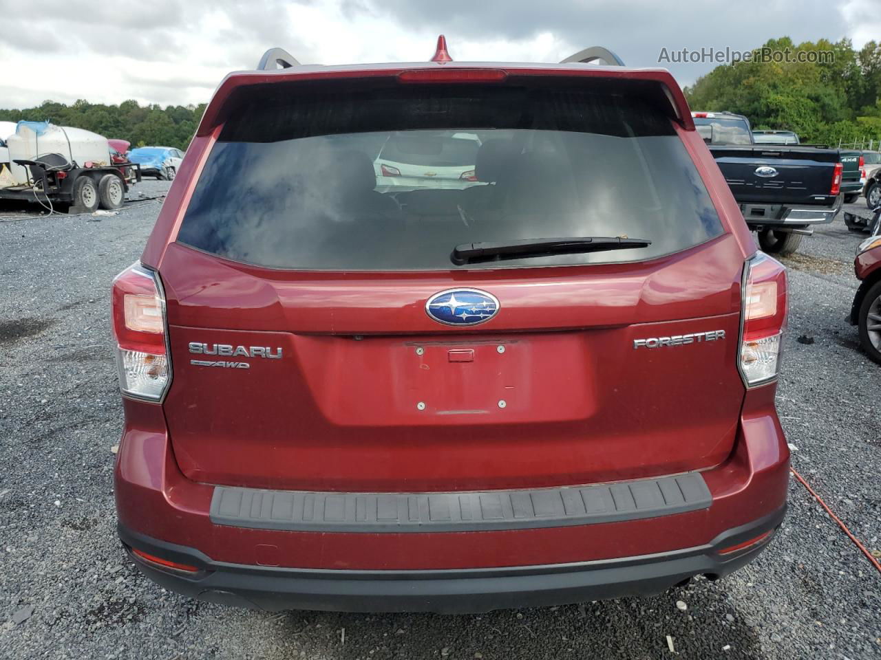 2018 Subaru Forester 2.5i Premium Red vin: JF2SJAEC5JH496707