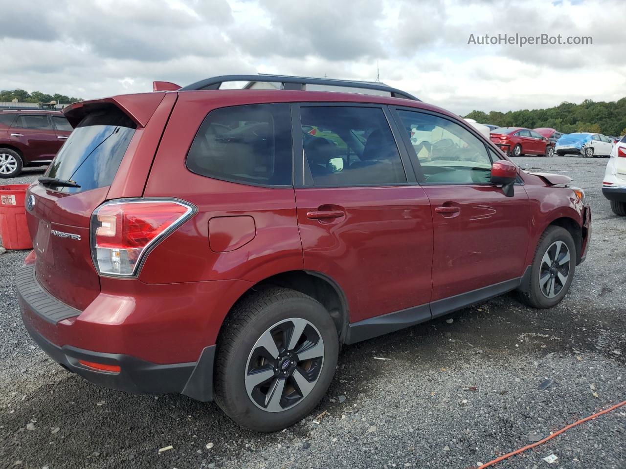 2018 Subaru Forester 2.5i Premium Red vin: JF2SJAEC5JH496707