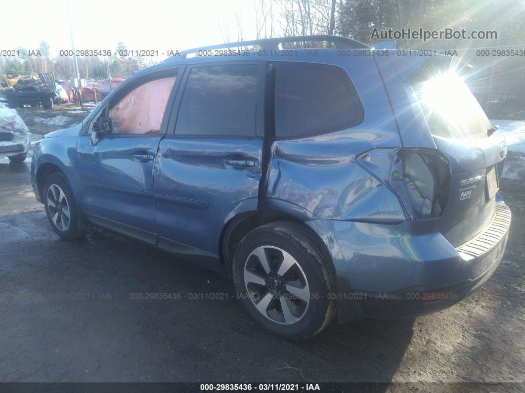 2018 Subaru Forester Premium Blue vin: JF2SJAEC6JG494745