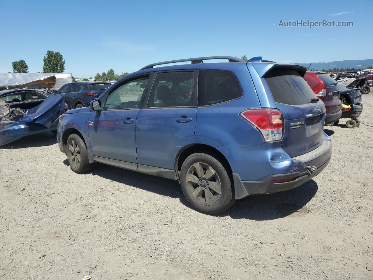 2018 Subaru Forester 2.5i Premium Blue vin: JF2SJAEC6JH424785