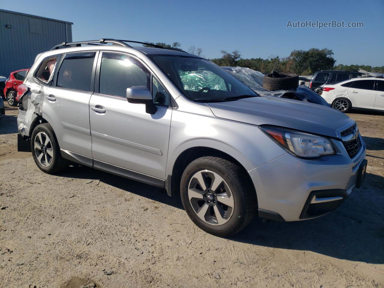 2018 Subaru Forester 2.5i Premium Silver vin: JF2SJAEC6JH426407