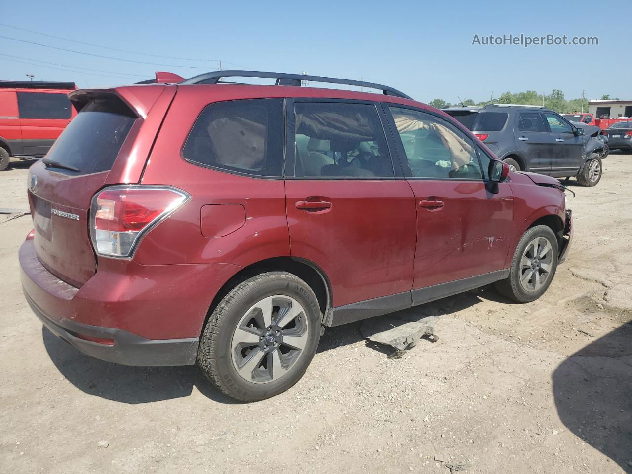 2018 Subaru Forester 2.5i Premium Red vin: JF2SJAEC6JH499132