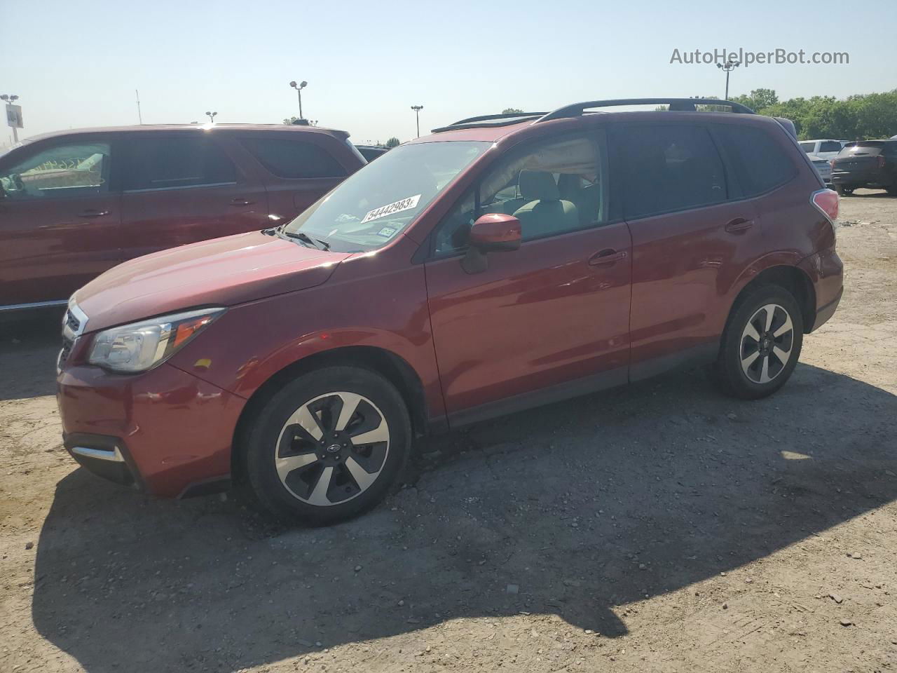 2018 Subaru Forester 2.5i Premium Red vin: JF2SJAEC6JH499132