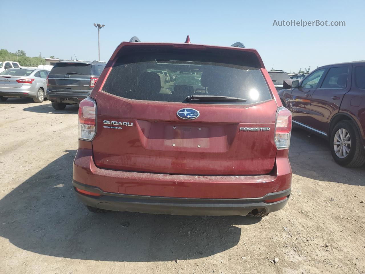 2018 Subaru Forester 2.5i Premium Red vin: JF2SJAEC6JH499132