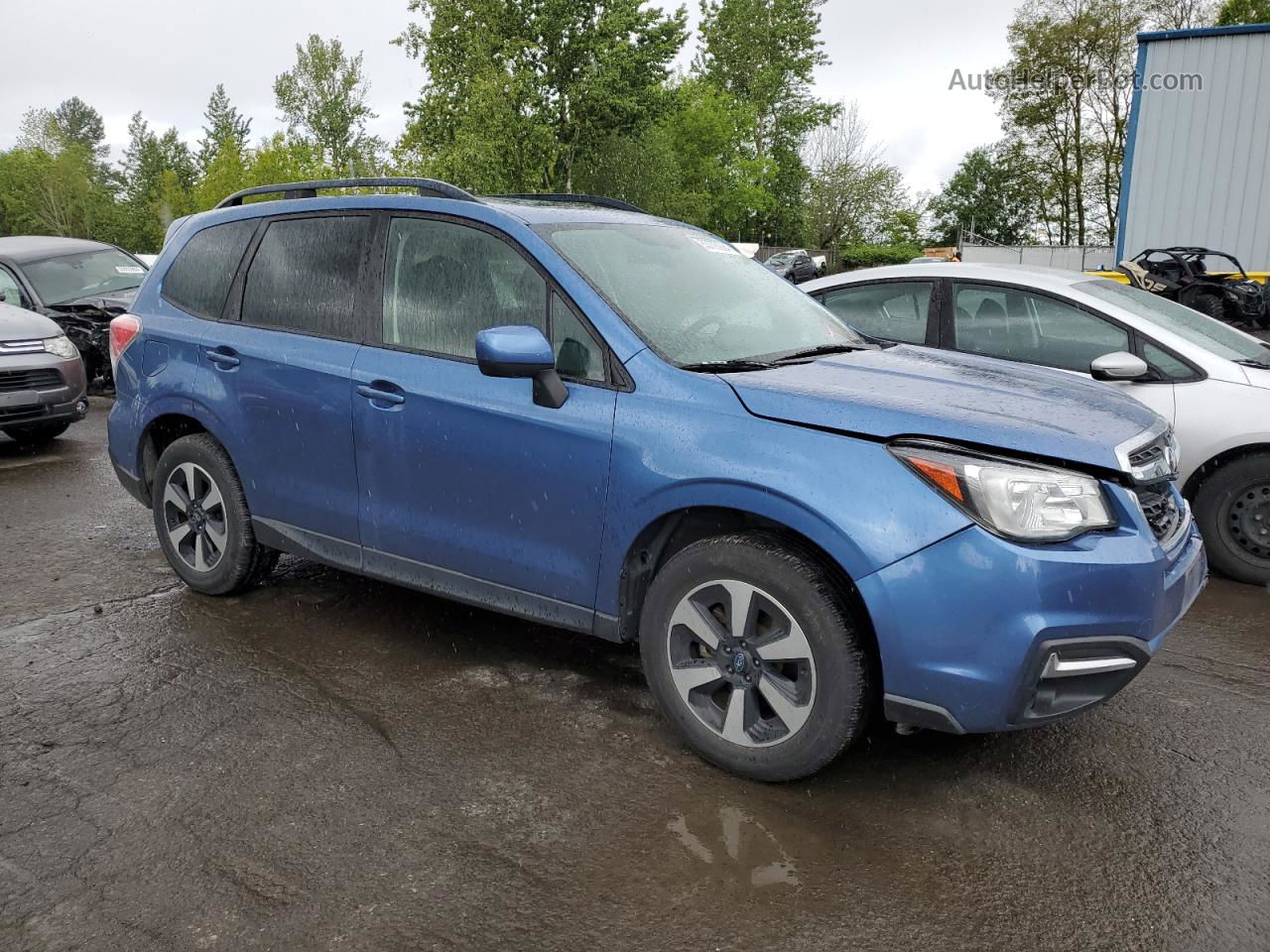 2018 Subaru Forester 2.5i Premium Blue vin: JF2SJAEC7JH424696