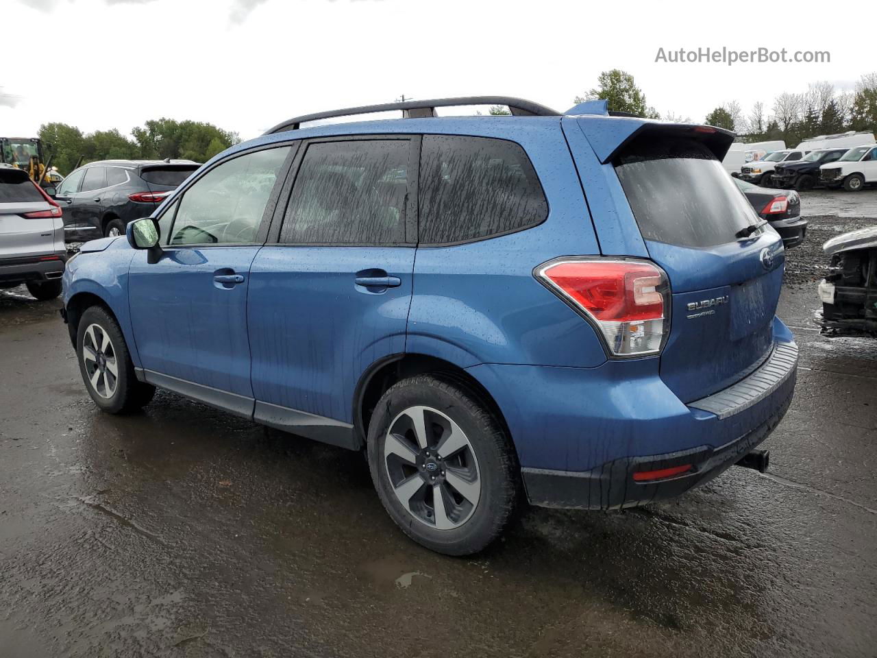 2018 Subaru Forester 2.5i Premium Blue vin: JF2SJAEC7JH424696