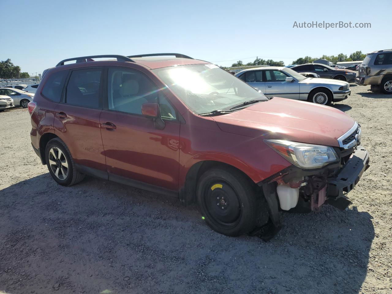 2018 Subaru Forester 2.5i Premium Red vin: JF2SJAEC7JH560312