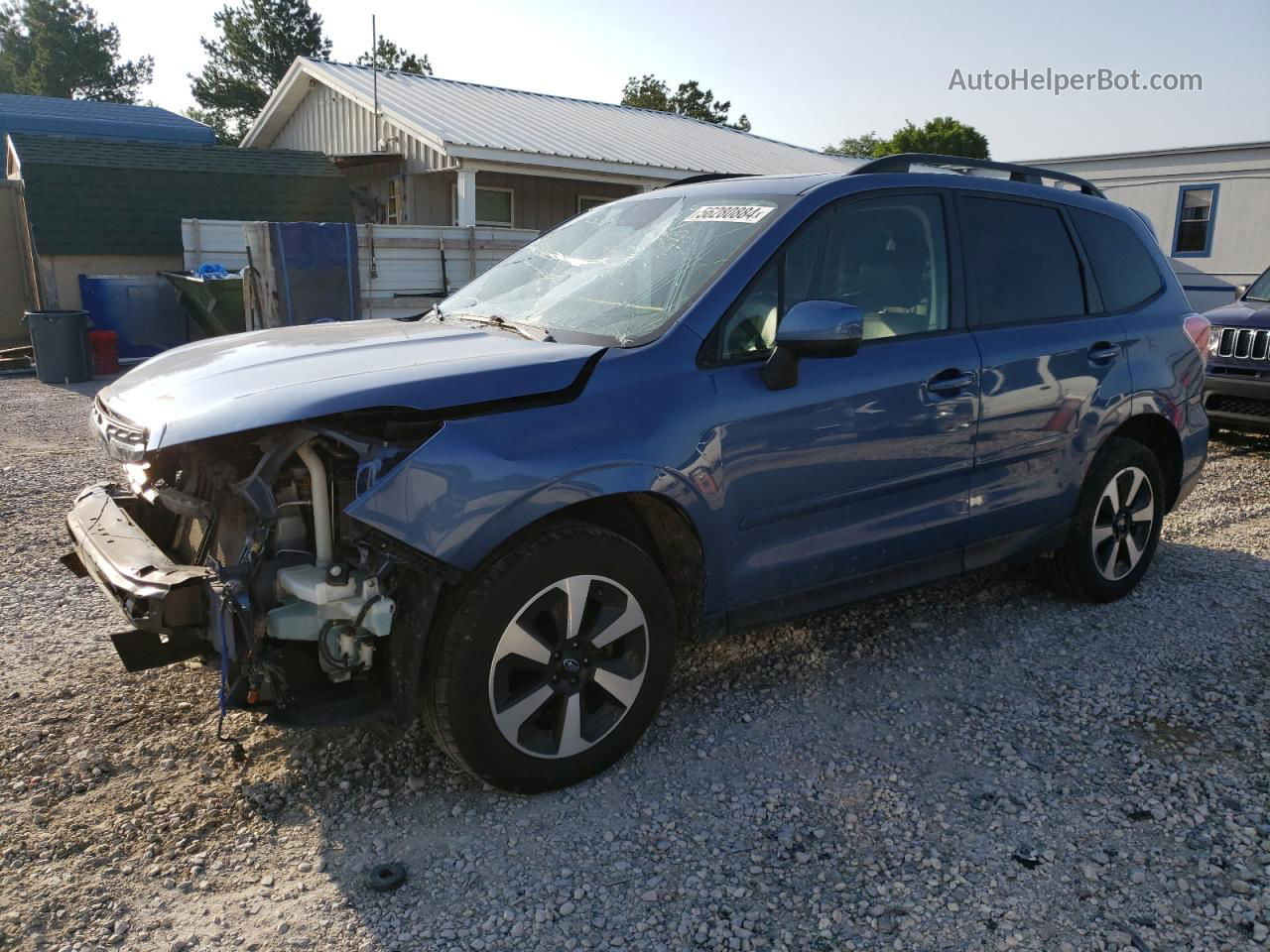 2017 Subaru Forester 2.5i Premium Blue vin: JF2SJAEC8HH466417