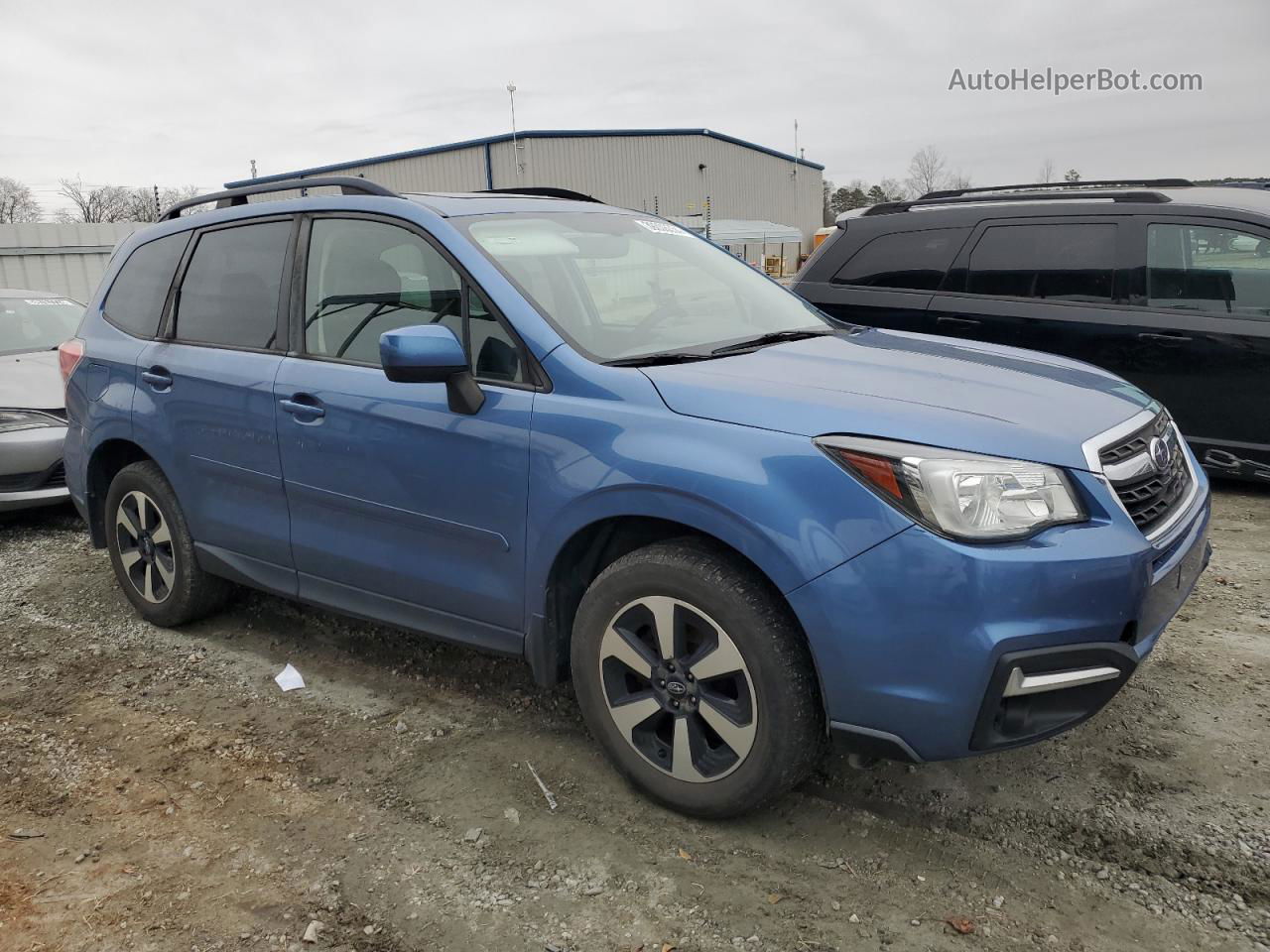 2018 Subaru Forester 2.5i Premium Blue vin: JF2SJAEC8JH469551