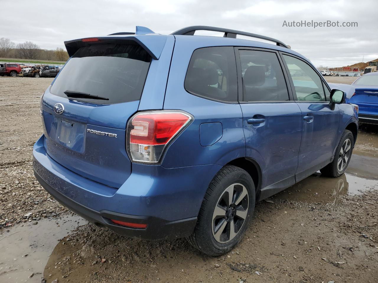 2018 Subaru Forester 2.5i Premium Blue vin: JF2SJAEC8JH475530