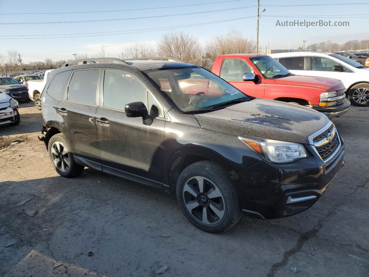 2018 Subaru Forester 2.5i Premium Черный vin: JF2SJAEC8JH519574