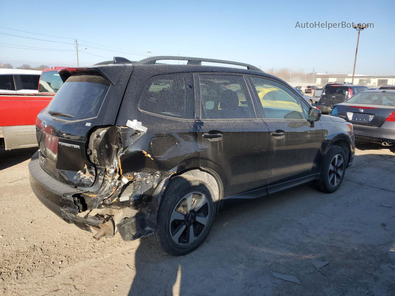 2018 Subaru Forester 2.5i Premium Черный vin: JF2SJAEC8JH519574