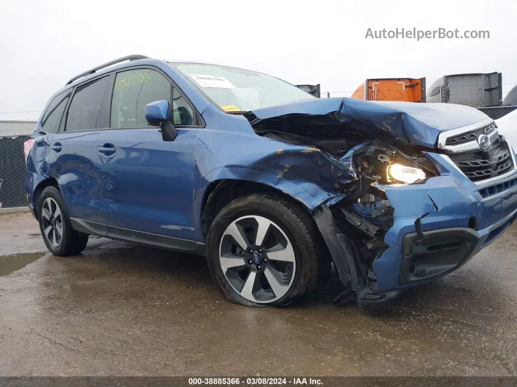 2018 Subaru Forester 2.5i Premium Blue vin: JF2SJAEC8JH616774